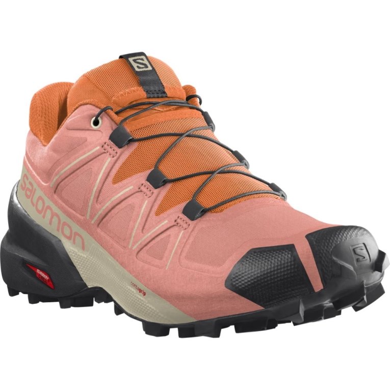 Tenis Para Trail Running Salomon Speedcross 5 Mujer Rosas Naranjas | MX ESUC250